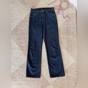 Goldsign Dark Blue Women's straight leg, high rise Jeans